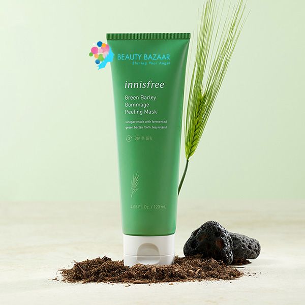 Mặt Nạ Tẩy Tế Bào Chết Sáng Da Mặt Innisfree Green Barley Gommage Peeling Mask 120ml
