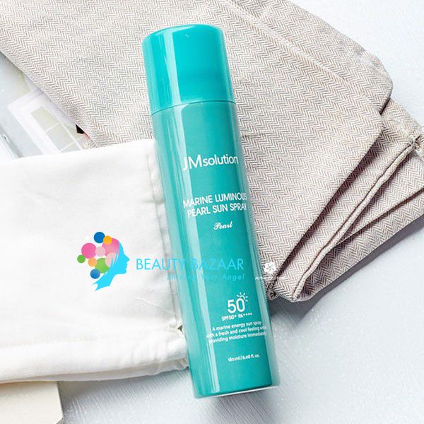 Xịt chống nắng đa năng Jm Solution Marine Luminous Pearl Sun Spray Pearl 180ml