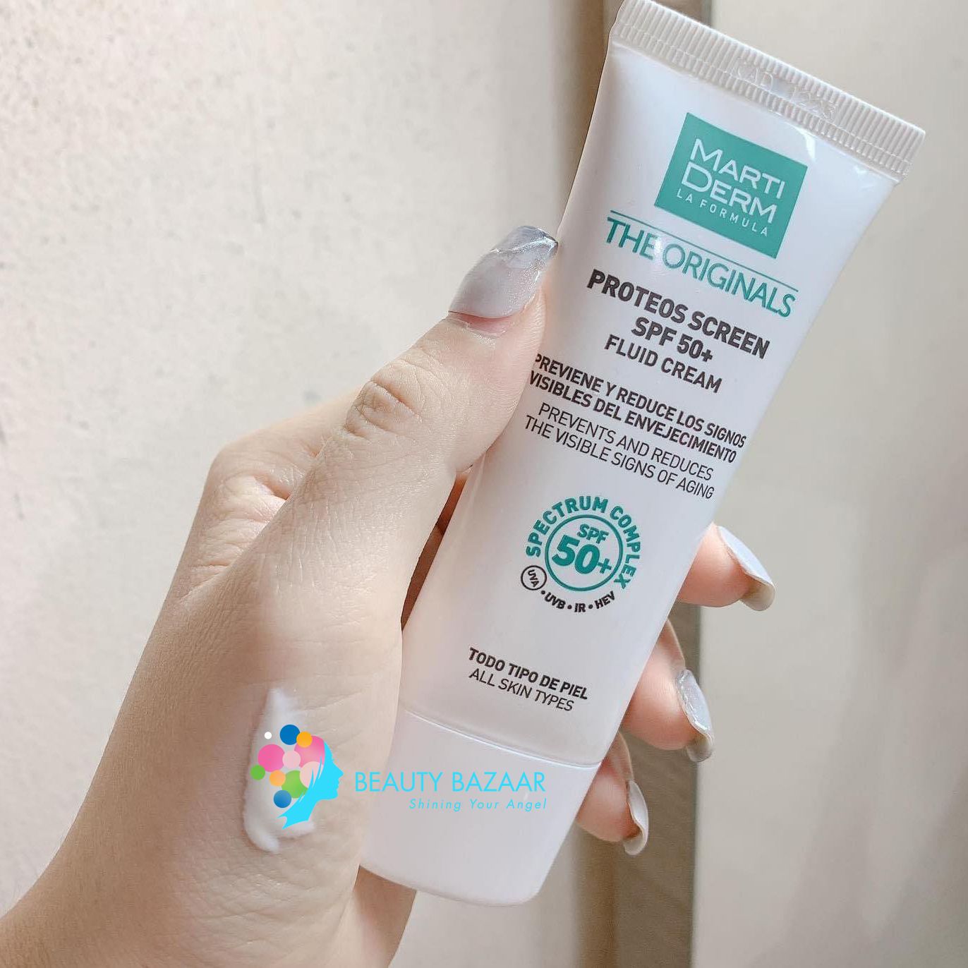Kem Chống Nắng Phổ Rộng Ngừa Lão Hóa MartiDerm The Originals Proteos Screen SPF50+ Fluid Cream 40ml