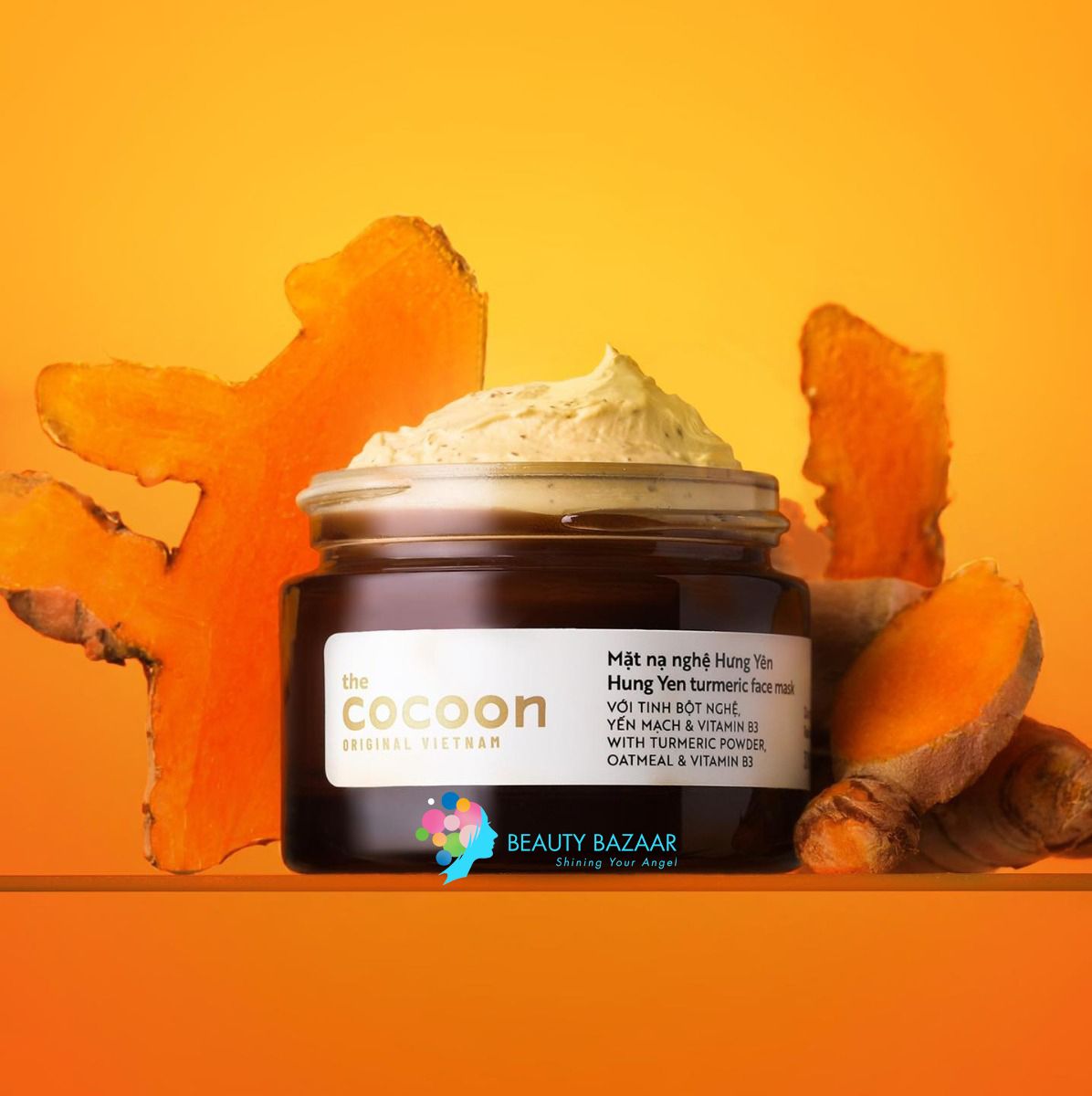 Mặt Nạ Nghệ Hưng Yên Cocoon Làm Da Rạng Rỡ Mịn Màng