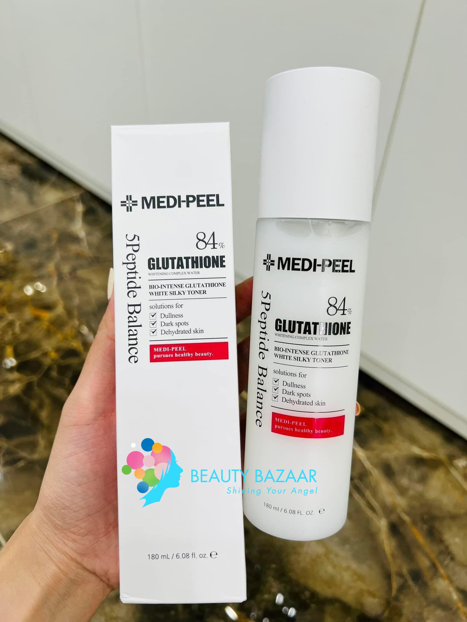 Nước Hoa Hồng Dưỡng Trắng Da Medi-Peel Bio-Intense Glutathione White Silky Toner 180ml