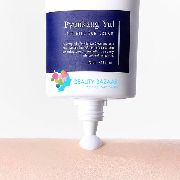 Kem Chống Nắng Phổ Rộng Phục Hồi Cho Da Nhạy Cảm Pyunkang Yul Ato Mild Sun Cream SPF50+ PA++++ 75ml
