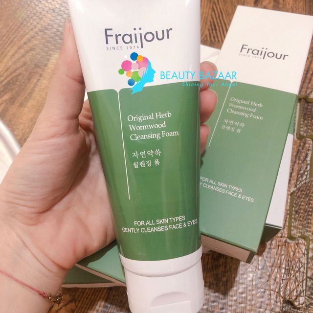 Sữa rửa mặt thảo mộc Fraijour Original Herb Wormwood Cleansing Foam 150ml