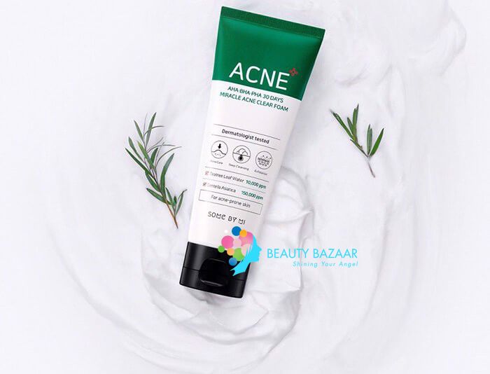 Sữa Rửa Mặt Trị Mụn 30 ngày Some By Mi AHA.BHA.PHA 30 Days Miracle Acne Clear Foam 100ml