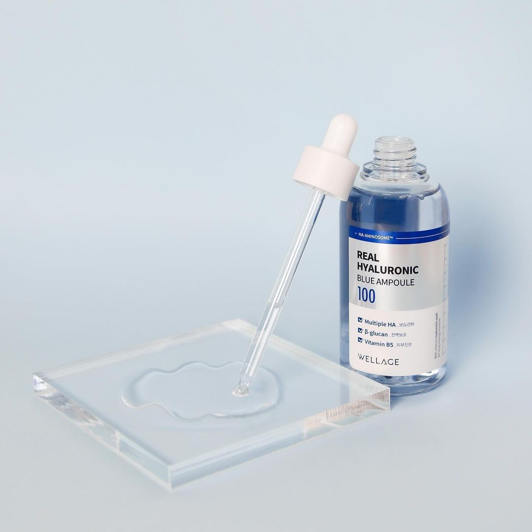Tinh Chất Siêu Cấp Nước, Phục Hồi Da Căng Bóng Wellage Real Hyaluronic Blue Ampoule 75ml