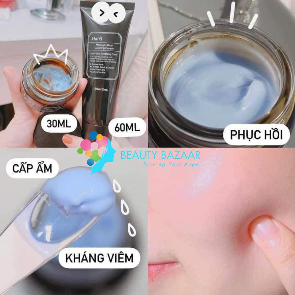 Kem dưỡng ẩm, phục hồi da Klairs Midnight Blue Calming Cream