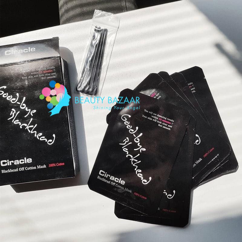 Mặt Nạ Lột Mụn Đầu Đen Ciracle Goodbye Blackhead Off Cotton Mask (20 miếng)