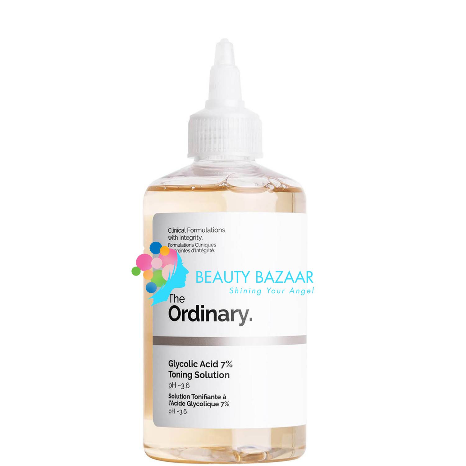 Nước Hoa Hồng Sáng Da, Tẩy Tế Bào Chết The Ordinary Glycolic Acid 7% + Toning Solution 240ml