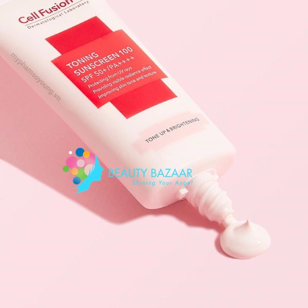 Kem Chống Nắng Nâng Tone Cell Fusion C Toning Sunscreen 100 SPF50+ PA+++ 50ml