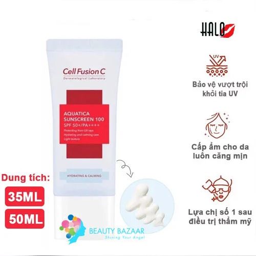 Kem chống nắng Cell fusion C Advanced Clear Sunscreen 100 SPF50+/PA++++ 50ml