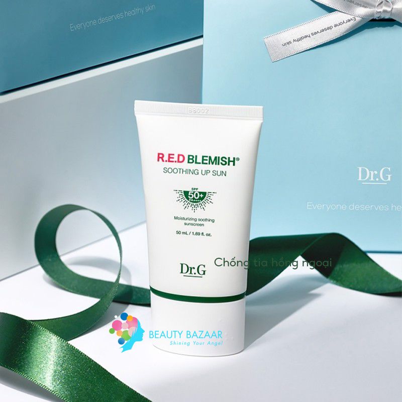 Kem Chống Nắng Phổ Rộng Cho Da Nhạy Cảm Dr.G R.E.D Blemish Soothing Up Sun SPF 50+ PA++++ 50ml