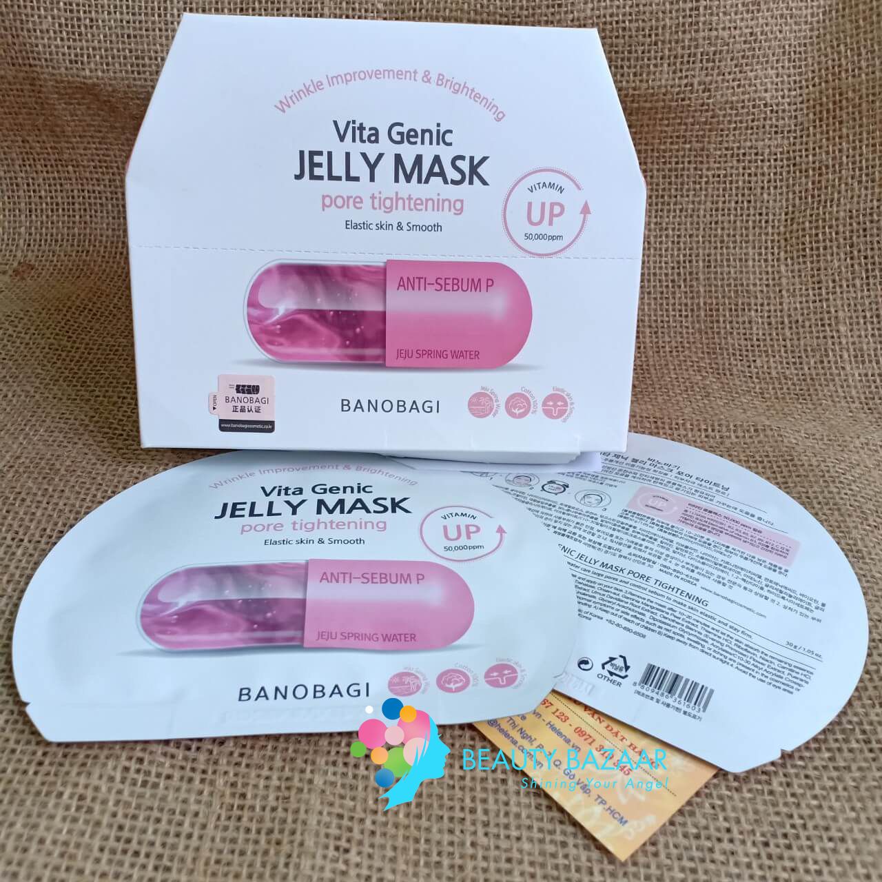 Mặt Nạ Giấy Dưỡng ẩm Banobagi Vita Genic Jelly Mask 30g (1 miếng)