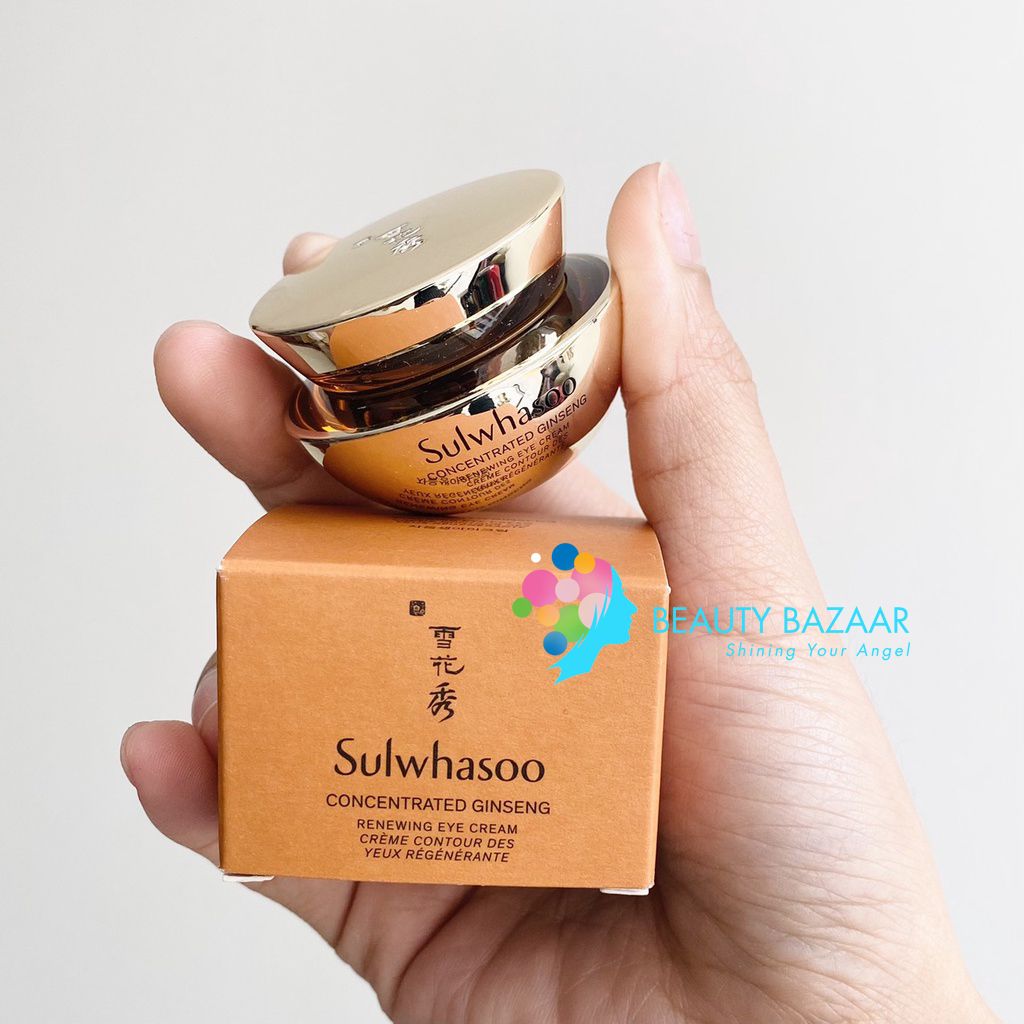 Kem Mắt Chống Lão Hóa Sulwhasoo Concentrated Ginseng Renewing Eye Cream 5ml (không tích điểm)