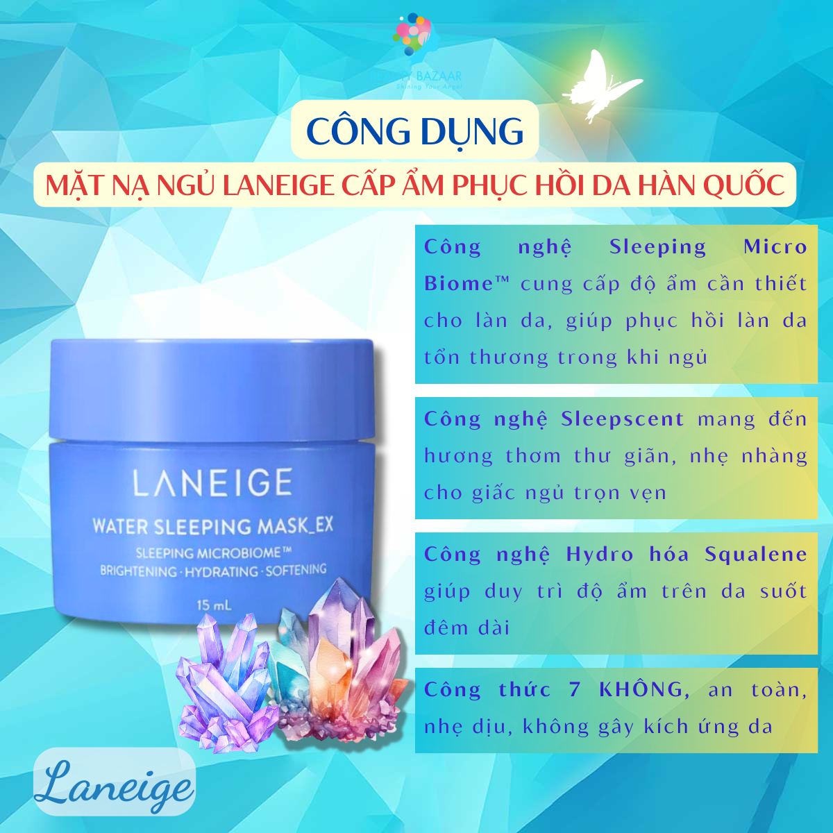 Mặt nạ ngủ cấp nước Laneige Water Sleeping Mask EX 70ml