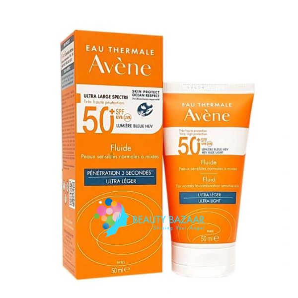 Kem chống nắng dành cho da thường & da hỗn hợp Avene Very High Protection Fluid SPF50+ 50ml