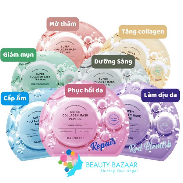 Mặt Nạ Giấy Dưỡng Da Banobagi Super Collagen Mask 30g (1 miếng)