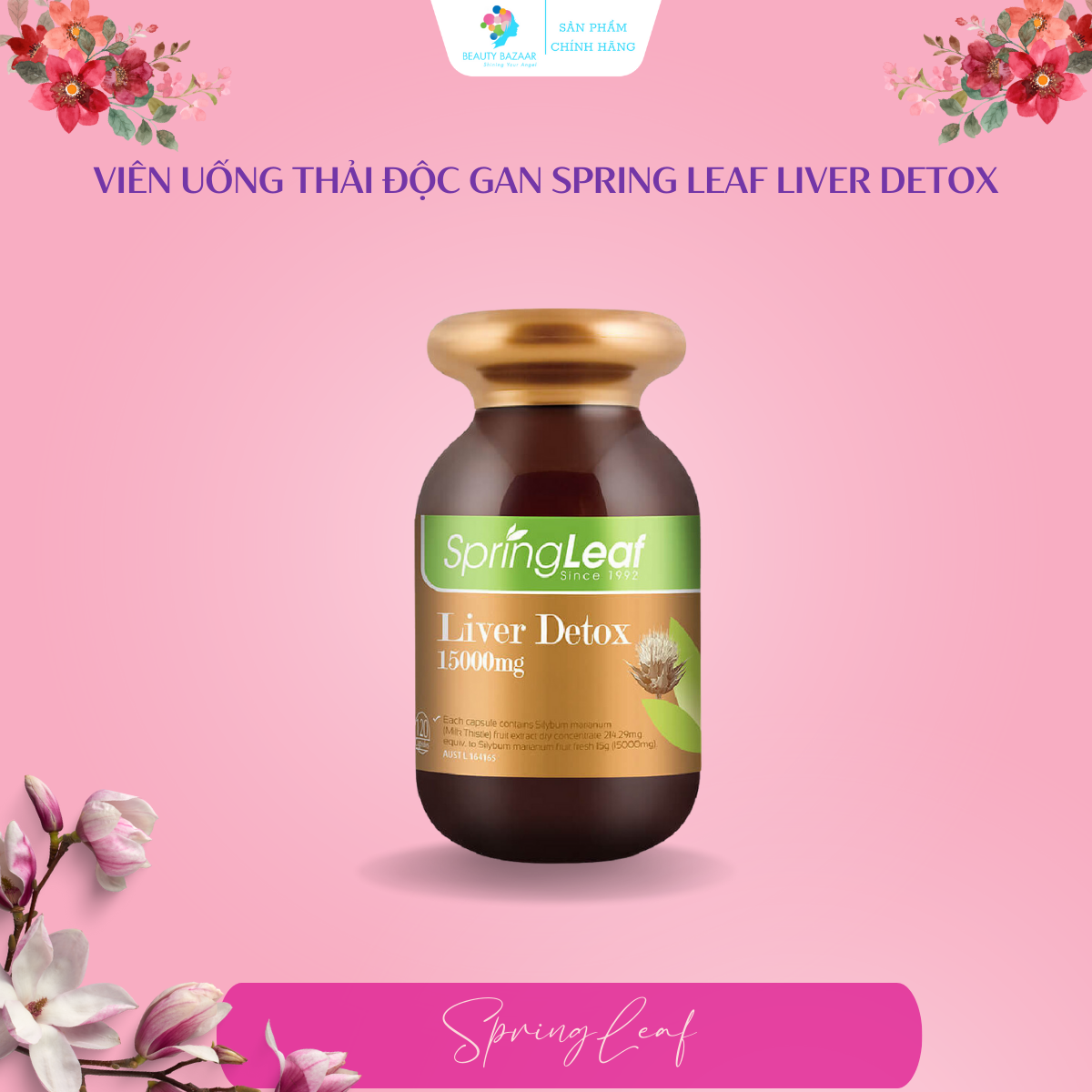 Viên uống thải độc gan Spring Leaf Liver Detox