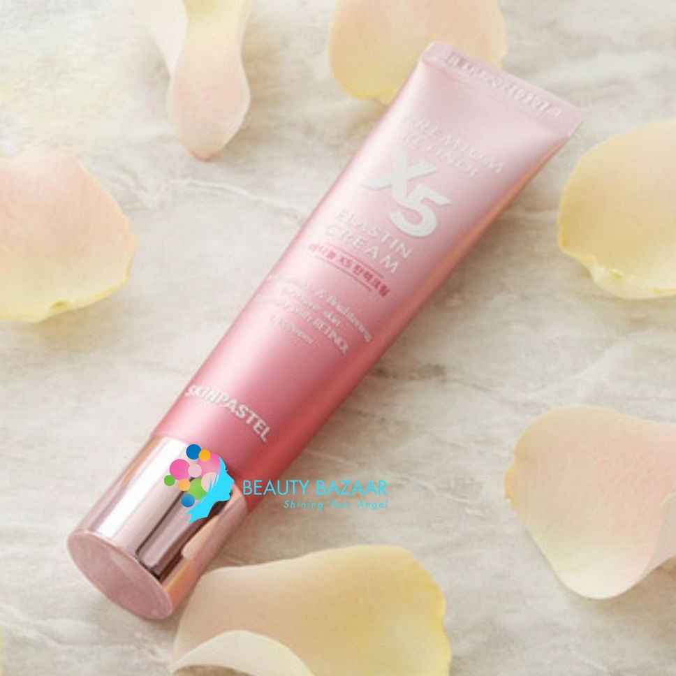 Kem Dưỡng Trắng Da Chống Lão Hóa Skinpastel Premium Retinol X5 Elastin Cream 30ml