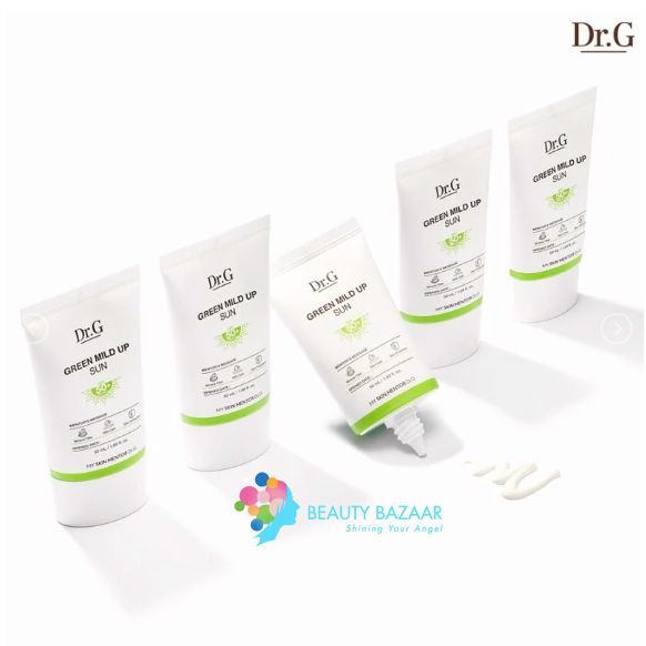 Kem Chống Nắng Hỗ Trợ Trị Mụn Dành Cho Da Nhạy Cảm Dr.G Green Mild Up Sun+ SPF 50+/ PA++++ 50ml (XANH LÁ)
