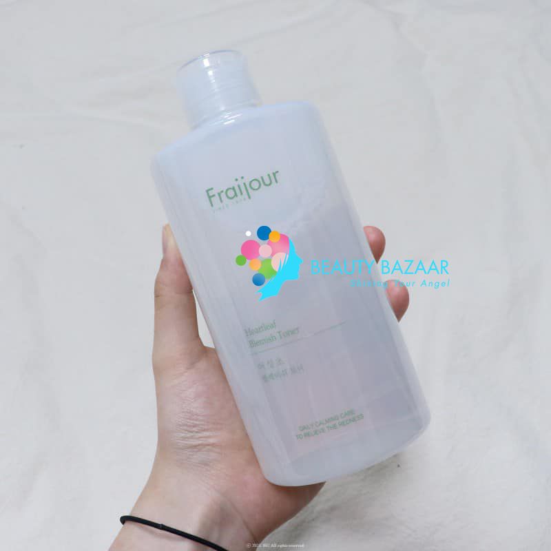 Nước Hoa Hồng Cấp ẩm Da Mụn, Nhạy Cảm Fraijour Heartleaf Blemish Toner 550ml (Trắng)
