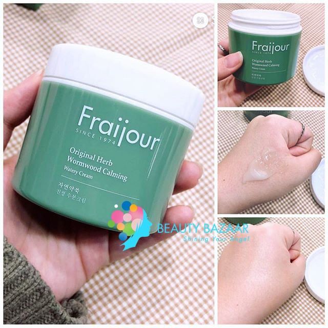 Kem dưỡng thảo mộc Fraijour Original Herb Wormwood Calming Watery Cream 100ml