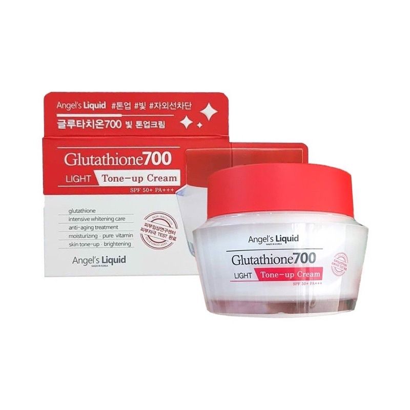Kem dưỡng trắng da ban ngày Angel's Liquid 7day Glutathione 700 Light Tone Up Cream 50gr