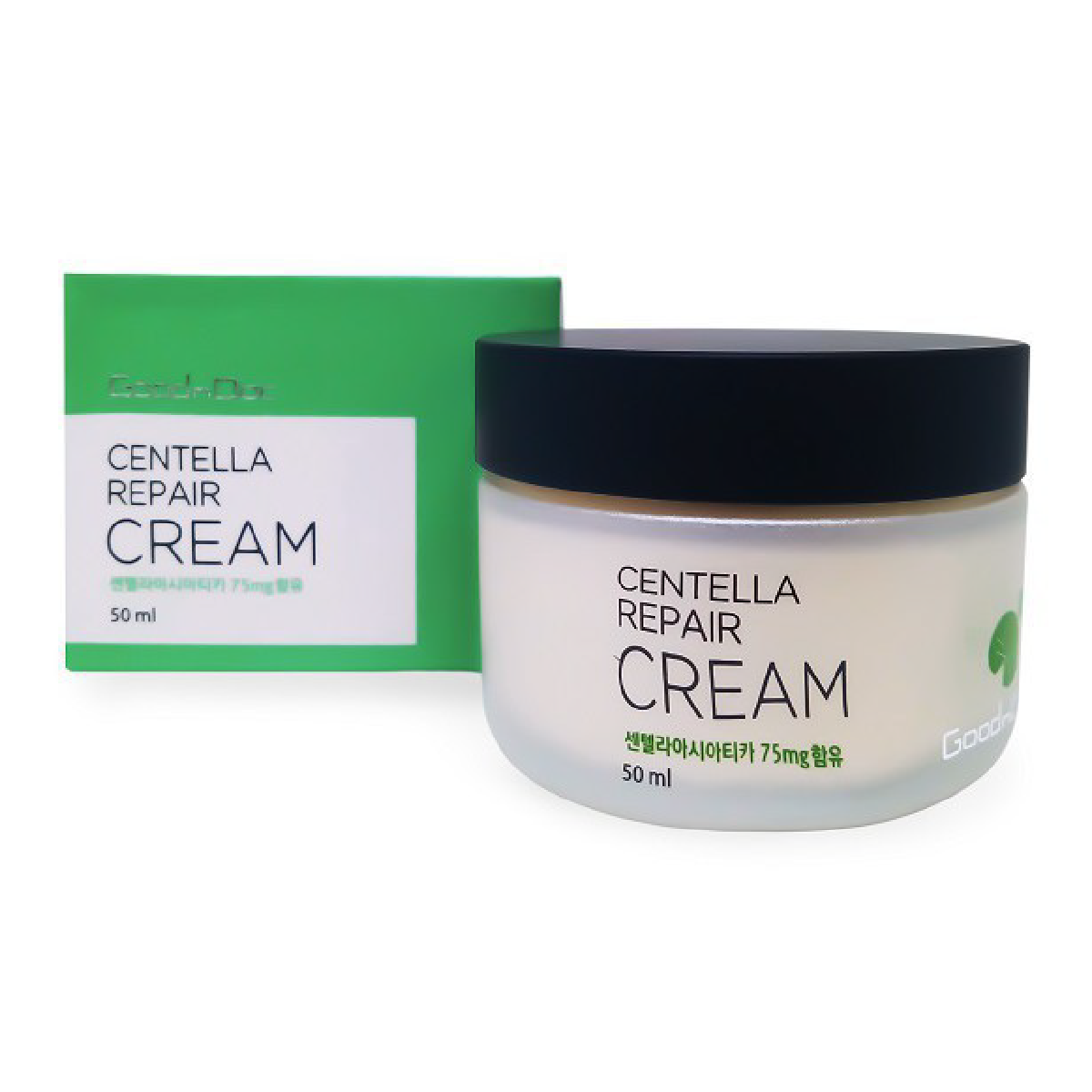 Kem dưỡng ẩm da mặt GoodnDoc Centella Cream Rau má - Ốc sên - Lô hội Chính hãng Hàn Quốc 120g