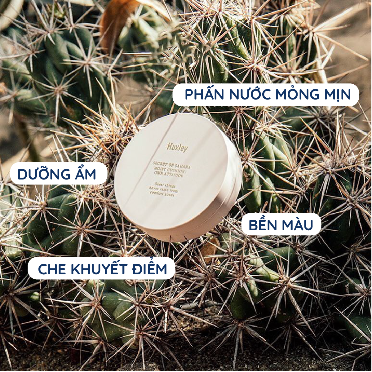 Phấn Nước Trang Điểm Huxley Cover Cushion Own Attitude