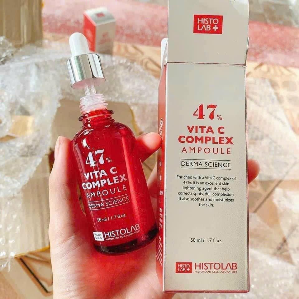Tinh Chất Dưỡng Trắng Da Histolab 47% Vita C Complex Ampoule Derma Science 50ml