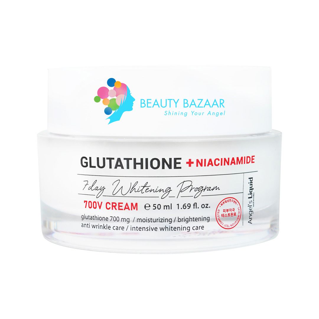 Kem Dưỡng Trắng Trị Nám Angel's Liquid Glutathione + Niacinamide 7Day Whitening Program 700 V-Cream 50ml