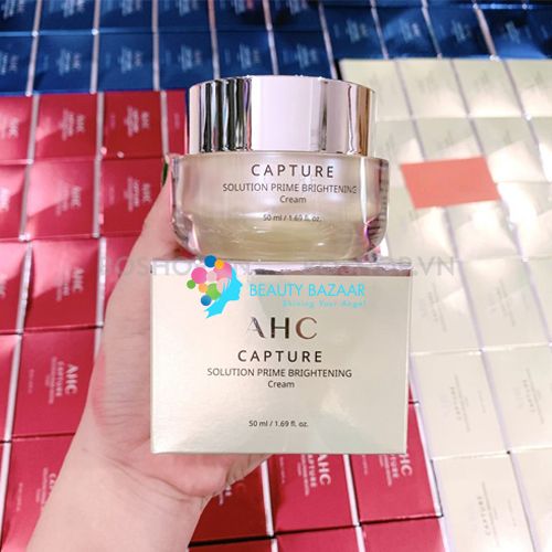 Kem Dưỡng Trắng Da AHC Capture Solution Prime Brightening 50ml (VÀNG)