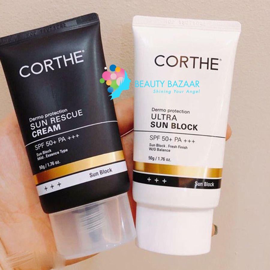 Kem Chống Nắng Kiềm Dầu Corthe Dermo Protection Ultra Sun Block SPF50+ PA+++ 50g