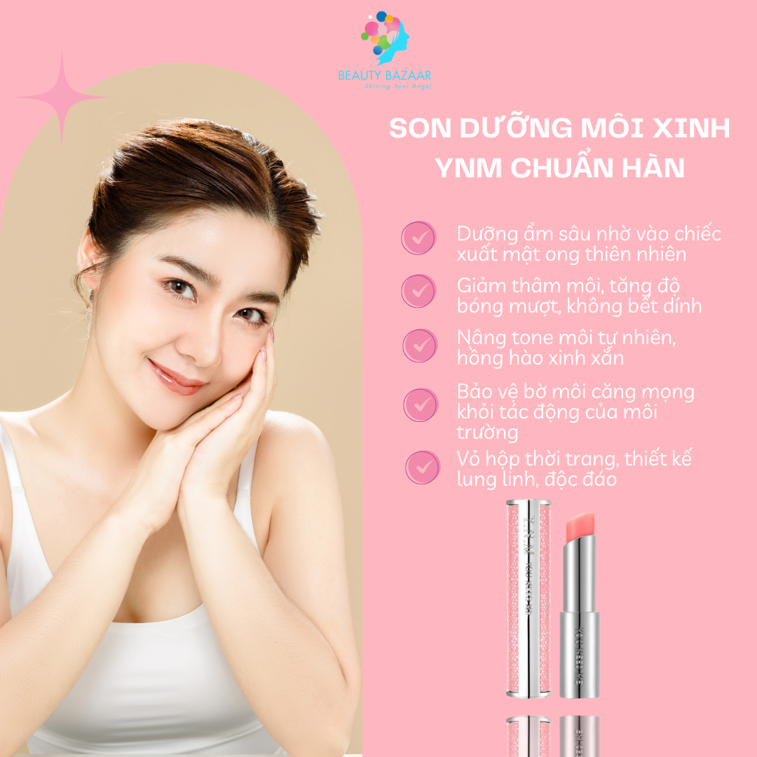 Son dưỡng môi mật ong có màu YNM Candy Honey Lip Balm