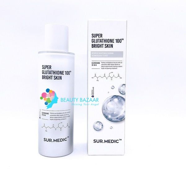 Nước hoa hồng dưỡng trắng da Sur.Medic Super Glutathione 100 Bright Skin 145ml
