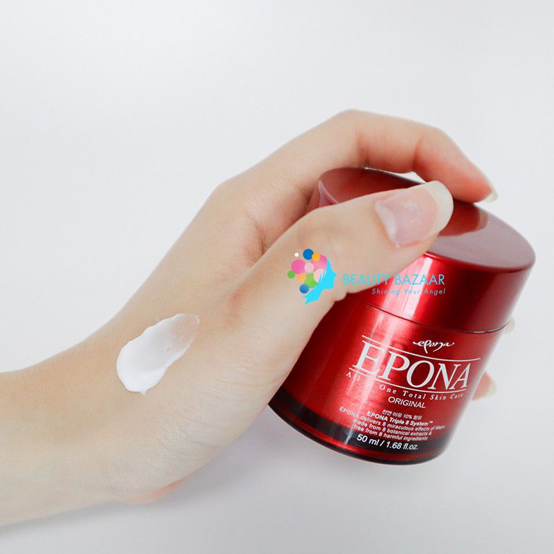 Kem Dưỡng Trắng Chống Lão Hóa Da Từ Dầu Ngựa Epona All In One Total Skin Care Intensive 50ml