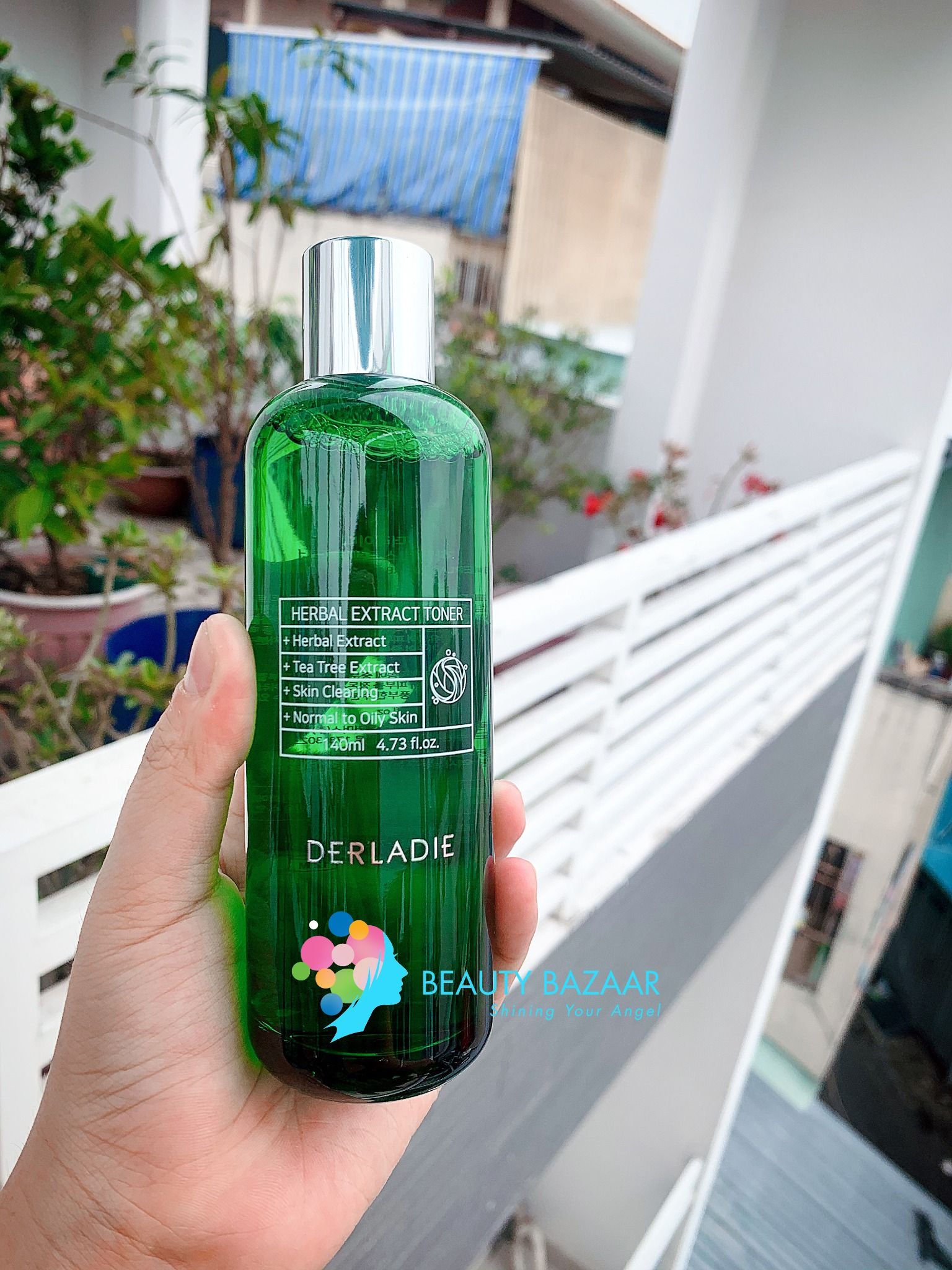 (SALE LỖ) Nước Hoa Hồng Trị Mụn Derladie Herbal Extract Toner 140ml