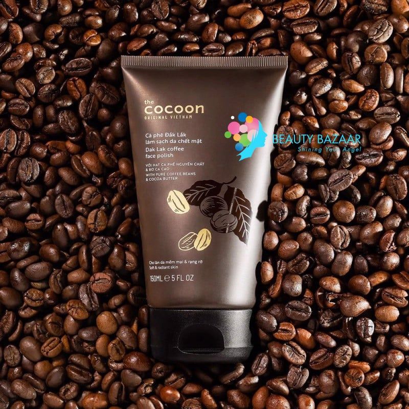 Tẩy tế bào chết sáng da chiết xuất cà phê Cocoon Dak Lak Coffee Face Polish 150ml