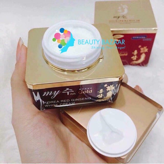 Kem Dưỡng Nhân Sâm My Gold Korea Red Ginseng White Cream 50ml