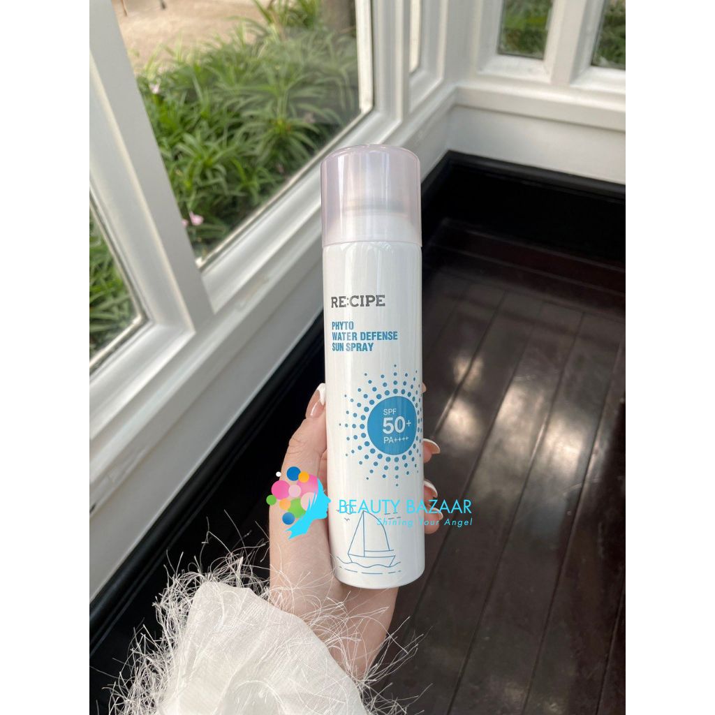 Xịt Chống Nắng Dưỡng ẩm Chống Nước Vượt Trội Re:cipe Phyto Water Defense Sun Spray SPF50+ PA++++ 180ml