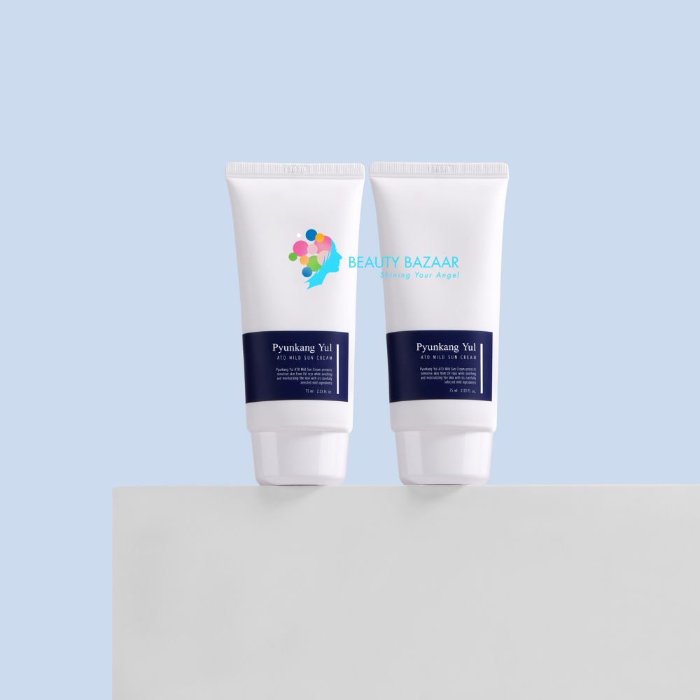 Kem Chống Nắng Phổ Rộng Phục Hồi Cho Da Nhạy Cảm Pyunkang Yul Ato Mild Sun Cream SPF50+ PA++++ 75ml