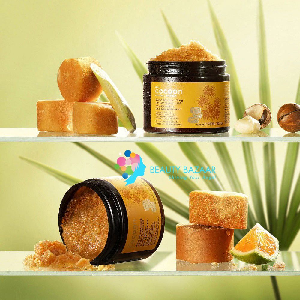 Tẩy Da Chết Toàn Thân Đường Thốt Nốt An Giang Cocoon Palmyra Palm Sugar Body Polish 200ml