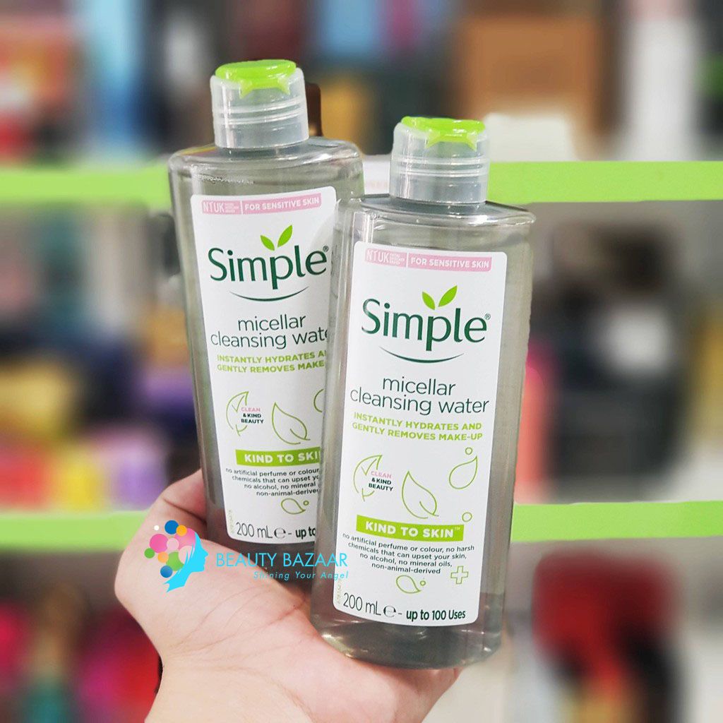 Nước Tẩy Trang Sạch Sâu Trang Điểm Simple Micellar Cleansing Water 200ml