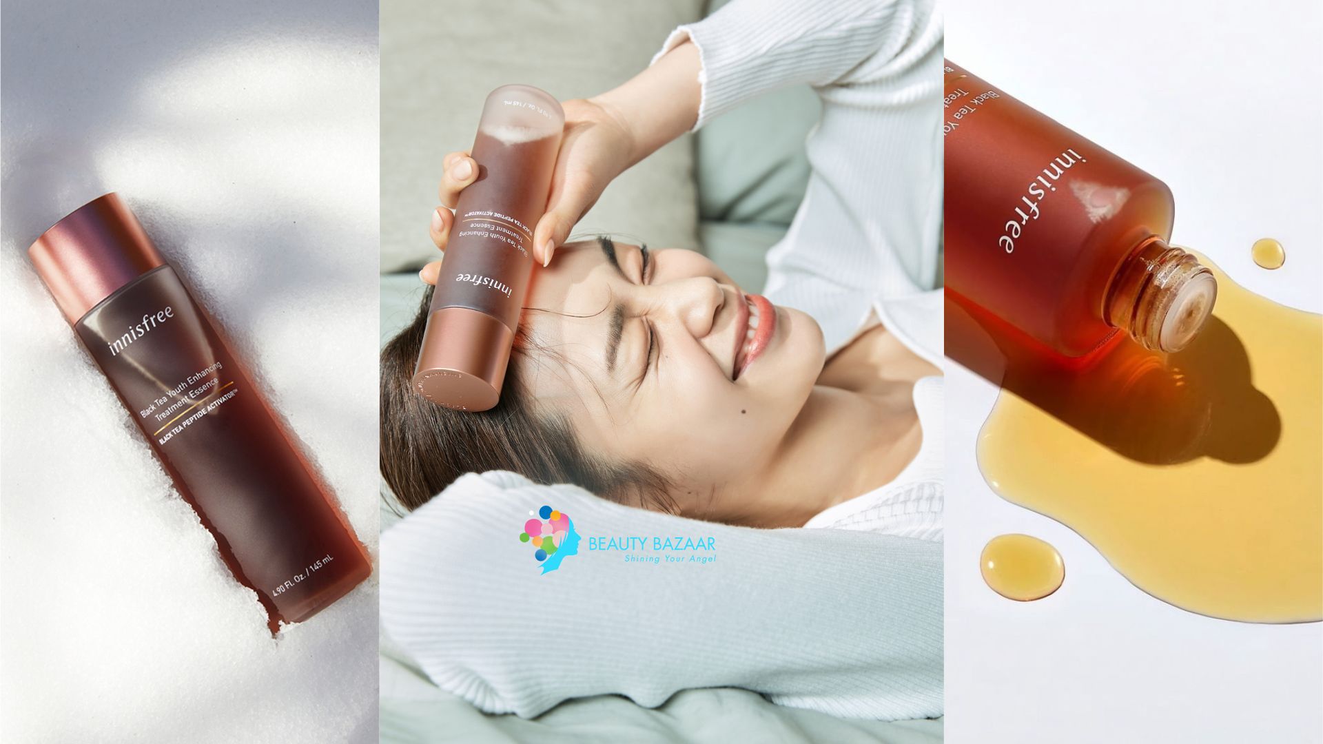Nước dưỡng cân bằng da Innisfree Black Tea Youth Enhancing Treatment Essence 75ml