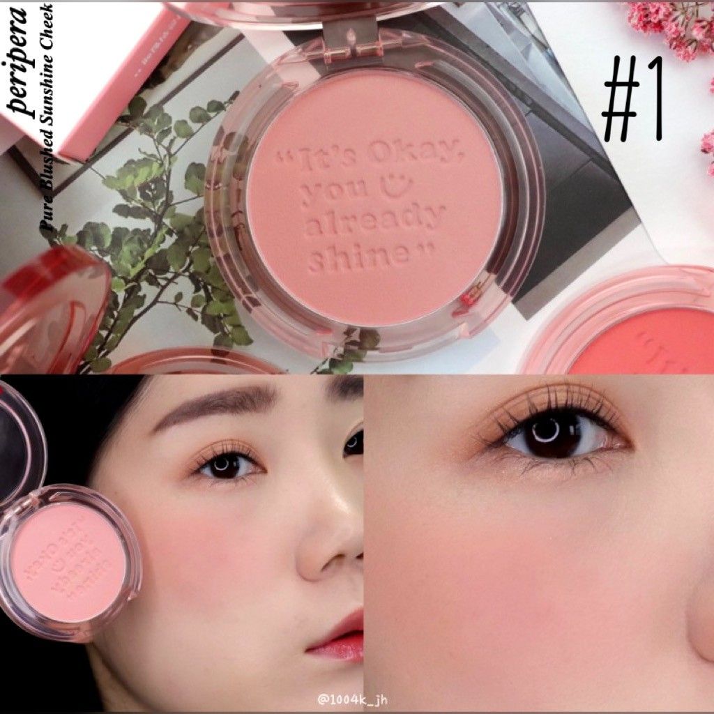 (NEW) Phấn Má Hồng Peripera Pure Blushed Sunshine Cheek