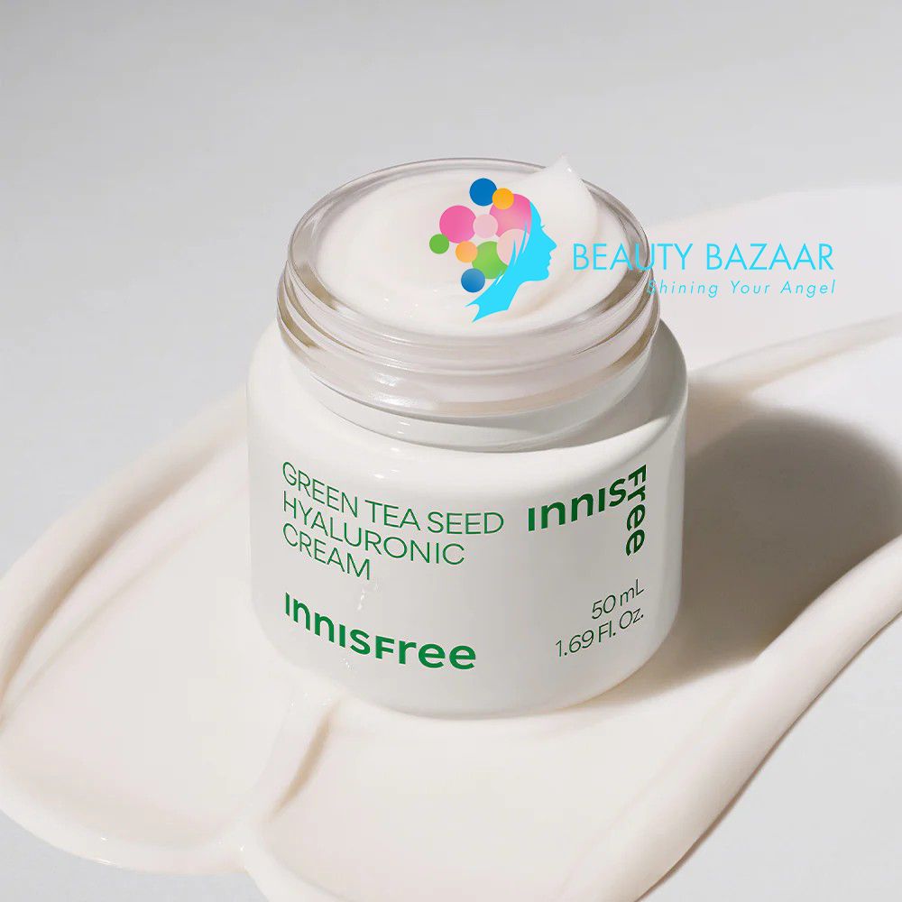 (Mẫu mới) Kem Dưỡng Trà Xanh Phục Hồi Da Innisfree Green Tea Seed Hyaluronic Cream 50ml