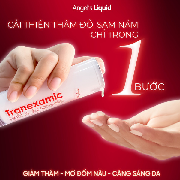 Siêu Tinh Chất Xoá Thâm, Mờ Nám Da Angel's Liquid Tranexamic Mela Ampoule 30ml