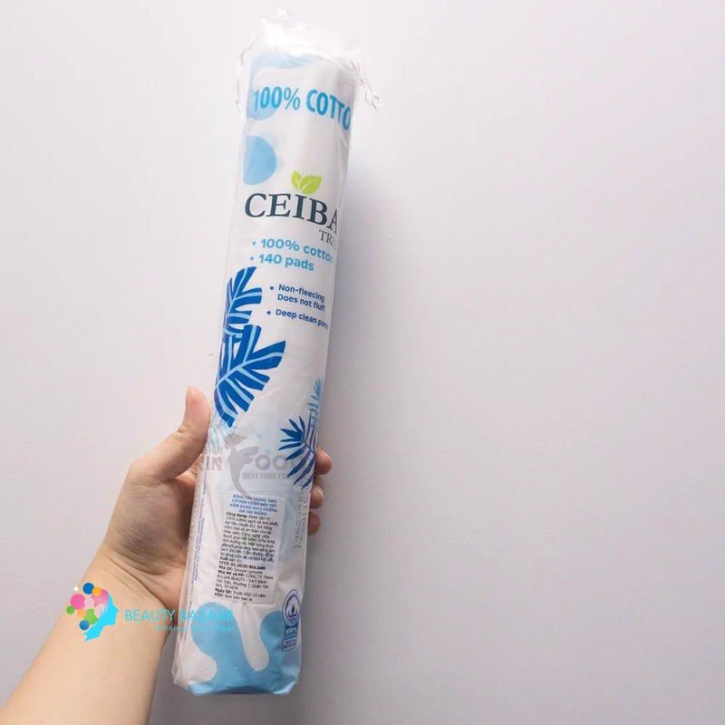 Bông Tẩy Trang 100% Cotton Ceiba Tree - 140 miếng
