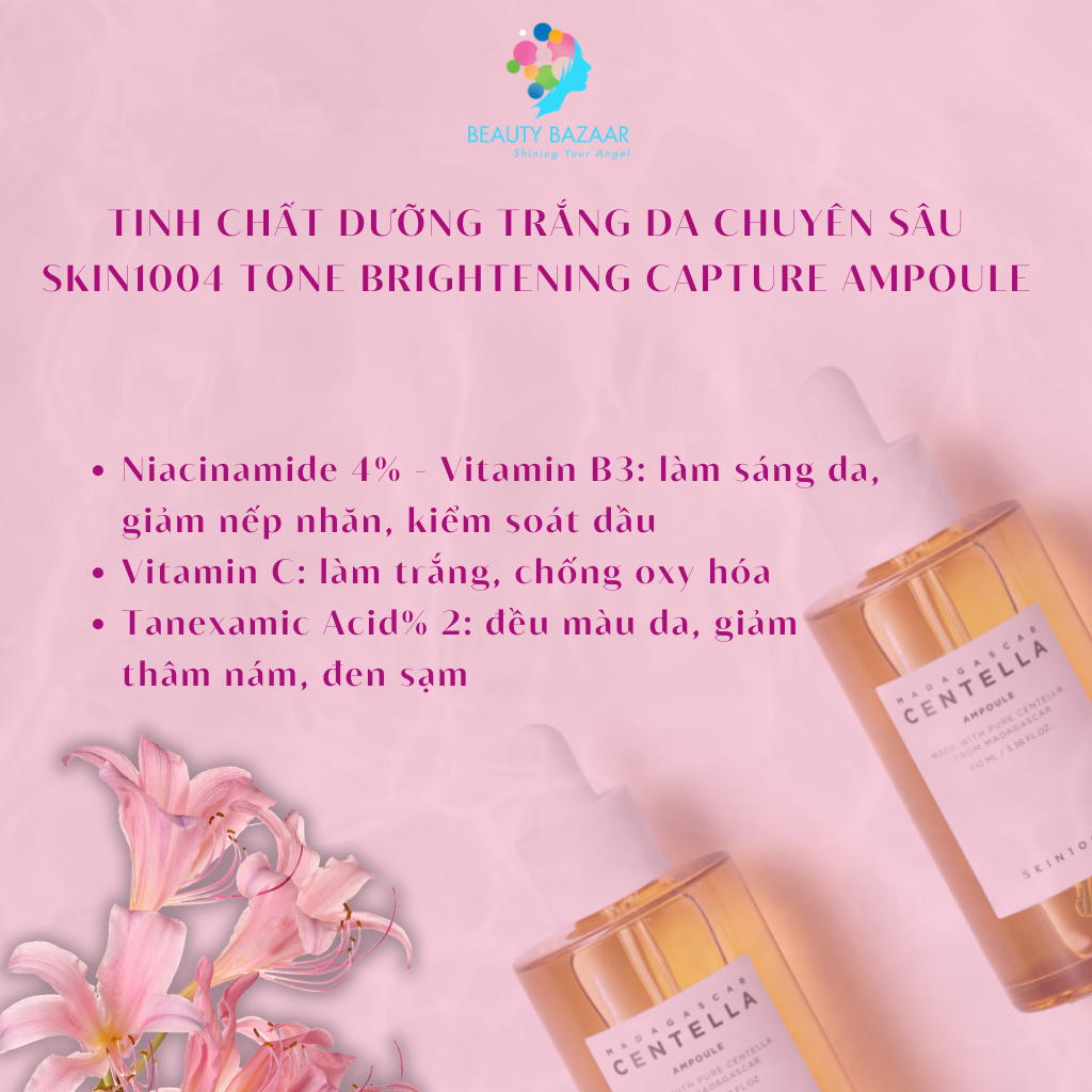 Tinh Chất Rau Má Trị Mụn Skin1004 Madagascar Centella Asiatica 100 Ampoule