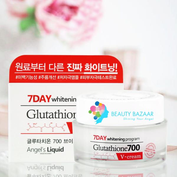Kem Dưỡng Trắng Da Ban Đêm Angel's Liquid 7Day Whitening Program Glutathione700 V-Cream 50ml