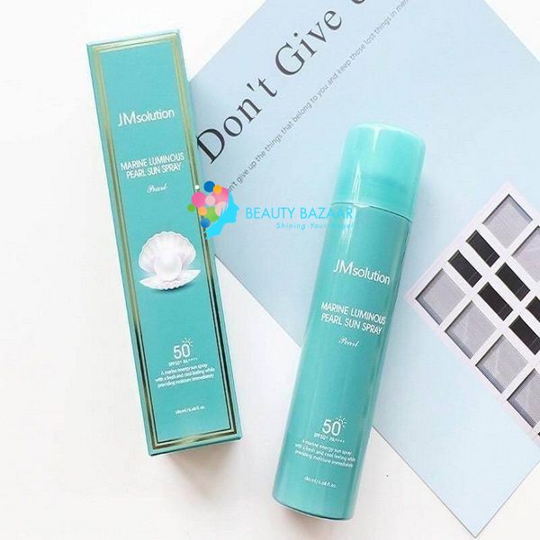 Xịt chống nắng đa năng Jm Solution Marine Luminous Pearl Sun Spray Pearl 180ml